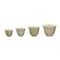 Hello Honey® Painted Patterns Stoneware Measuring Cup Set